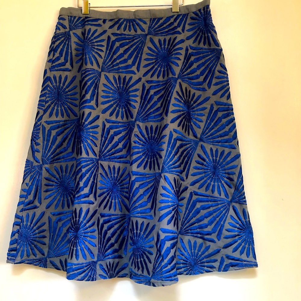 French Connection machine embroidered skirt,4